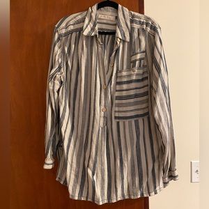 Free people striped blouse M